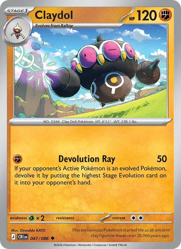 Claydol Pokémon card