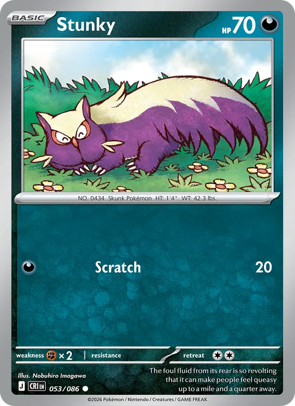 Stunky Pokémon card