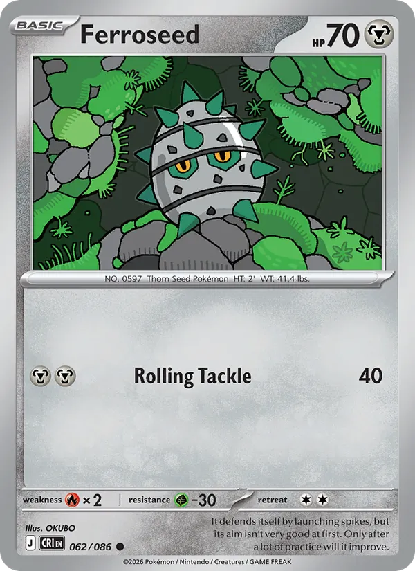 Ferroseed Pokémon card