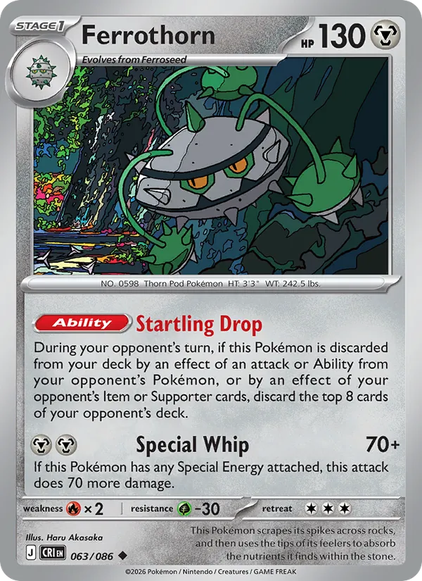 Ferrothorn Pokémon card