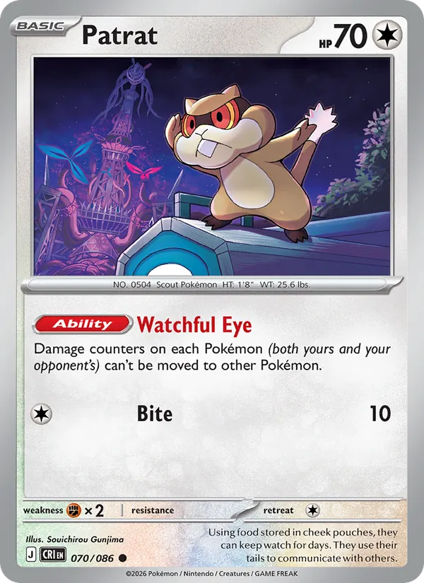 Patrat Pokémon card