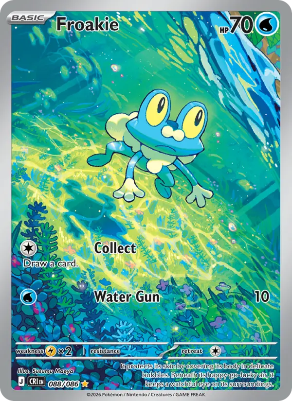 Froakie Pokémon card