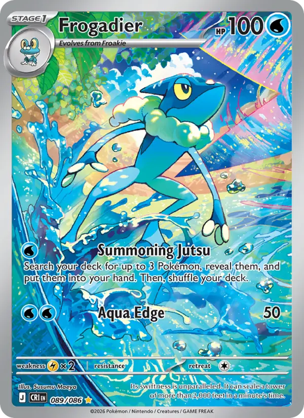 Frogadier Pokémon card