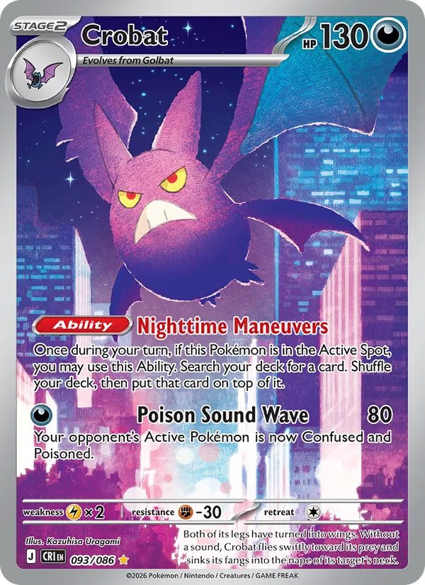 Crobat Pokémon card