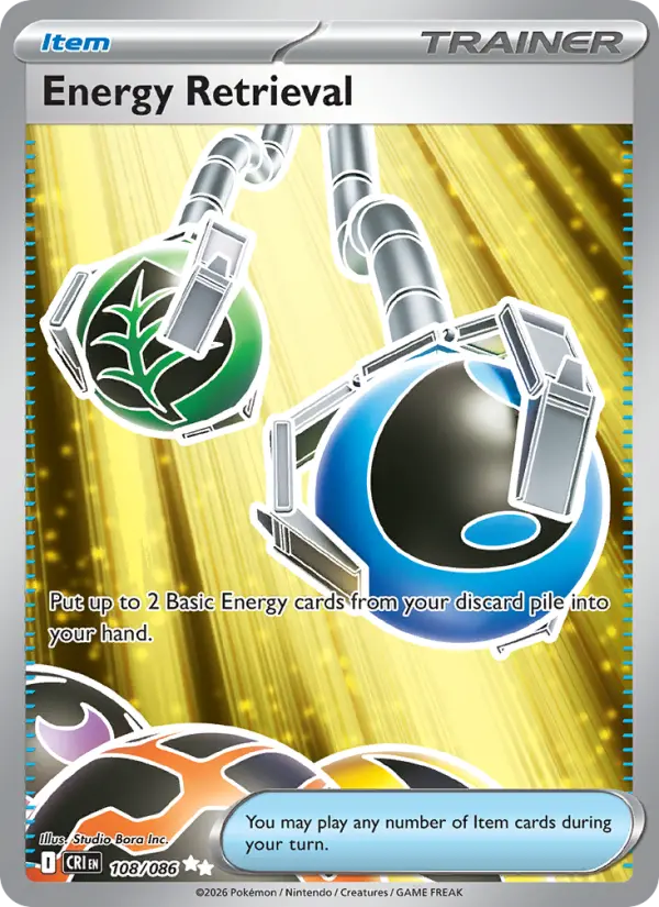Energy Retrieval Pokémon card