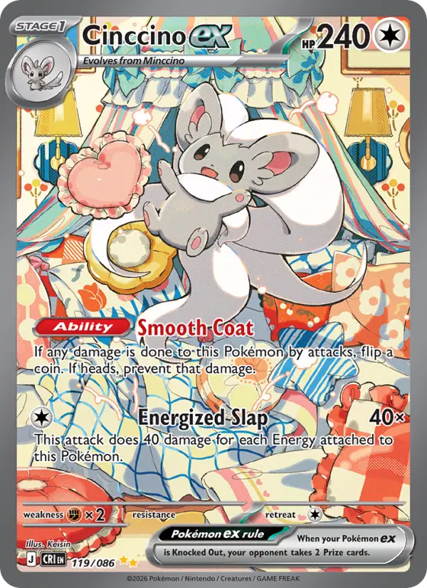Cinccino ex Pokémon card
