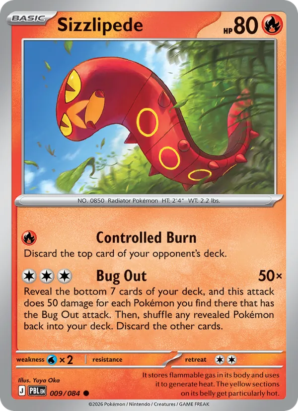 Sizzlipede card