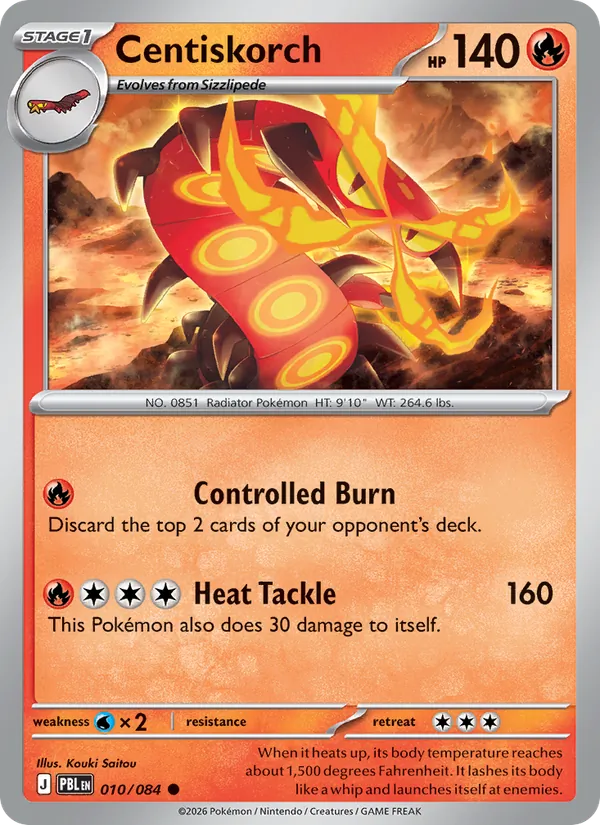 Centiskorch Pokémon card