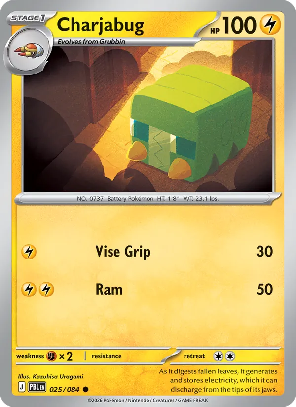 Charjabug Pokémon card