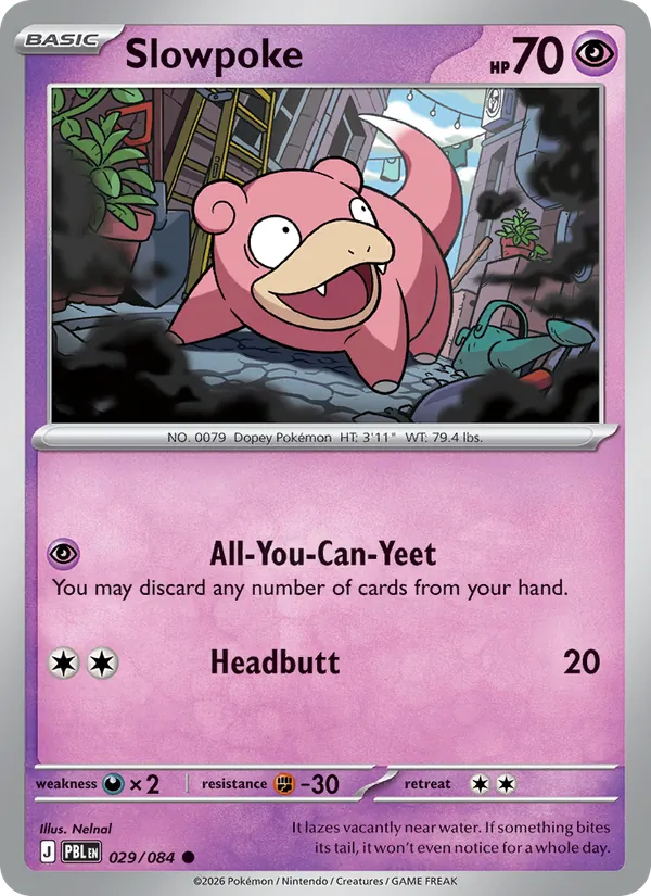 Slowpoke Pokémon card