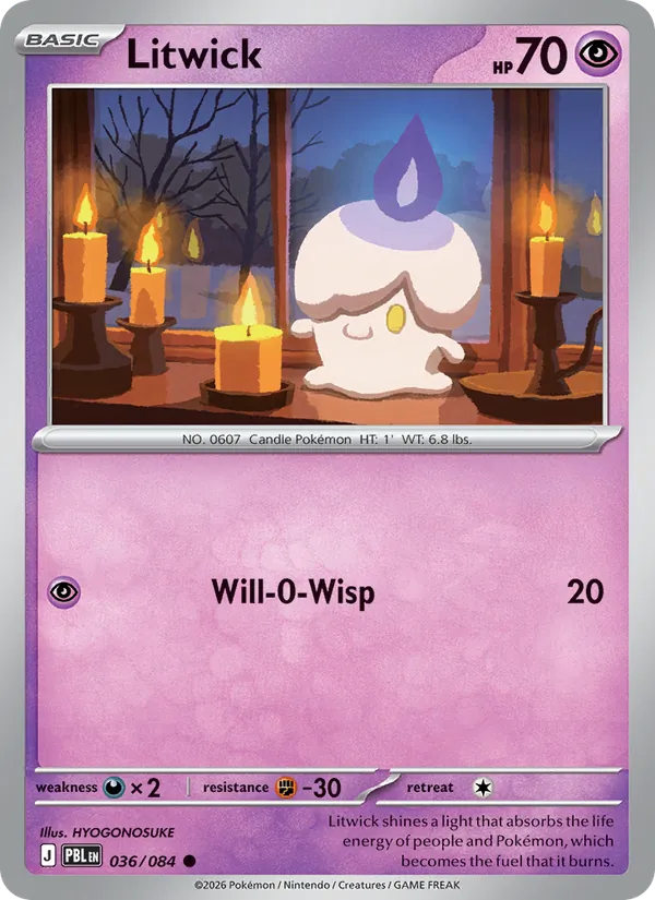 Litwick Pokémon card