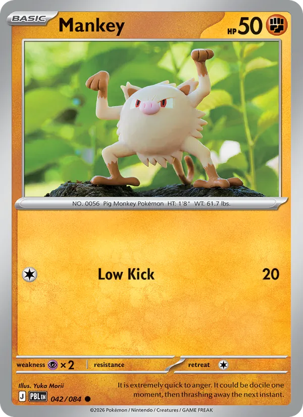 Mankey card