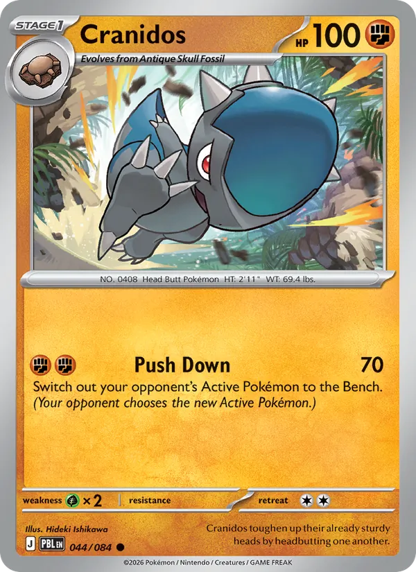 Cranidos Pokémon card