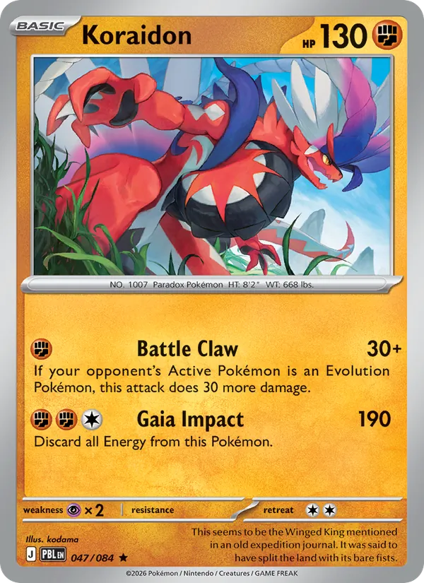 Koraidon Pokémon card