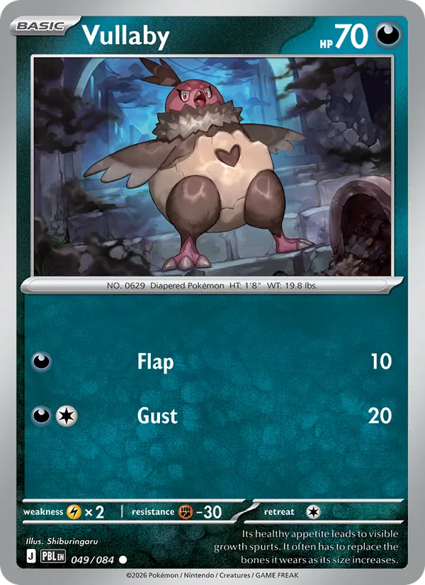 Vullaby Pokémon card