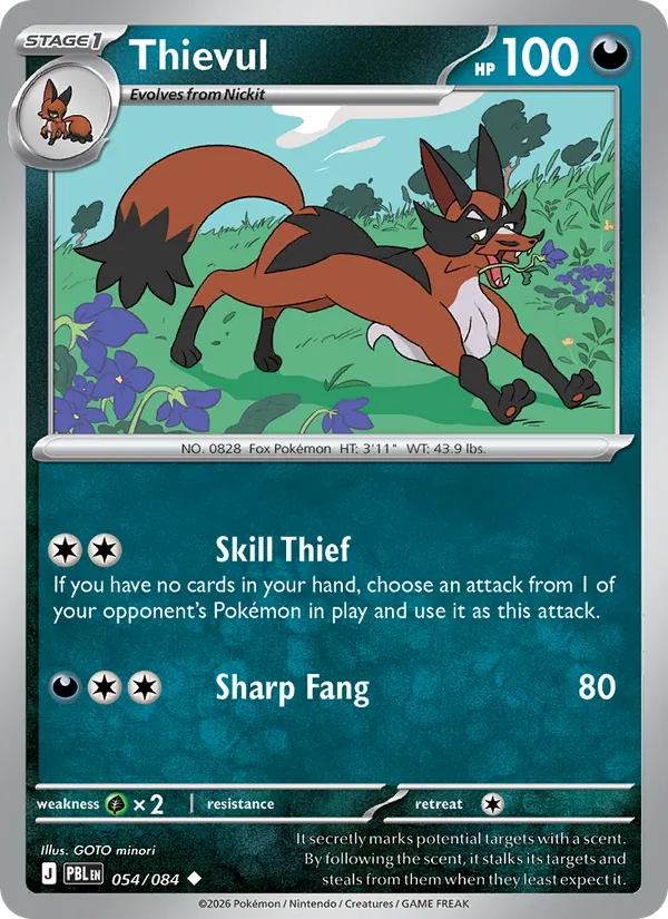 Thievul Pokémon card