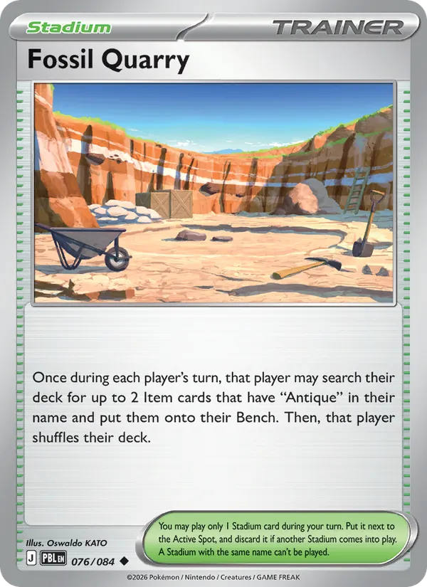 Fossil Quarry card