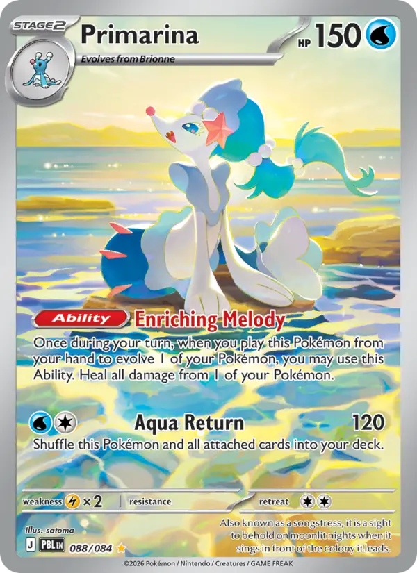 Primarina Pokémon card