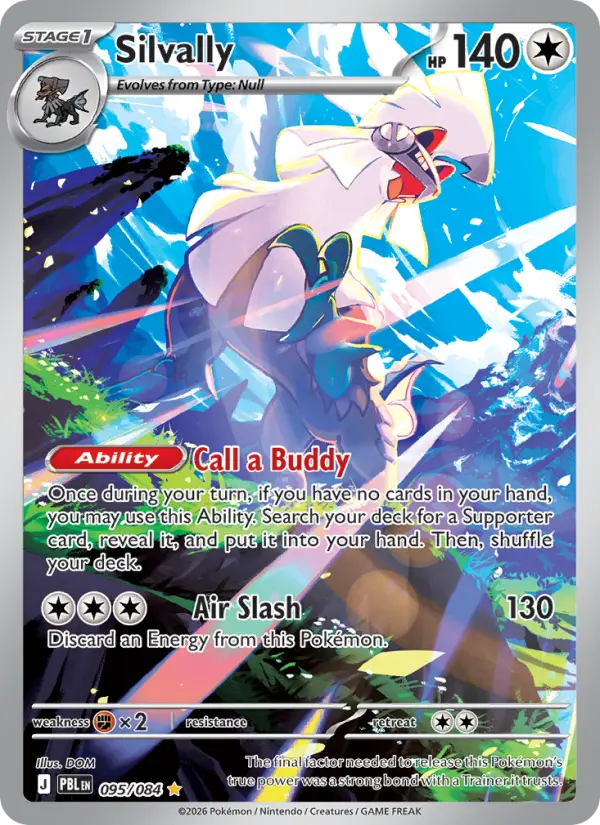 Silvally Pokémon card