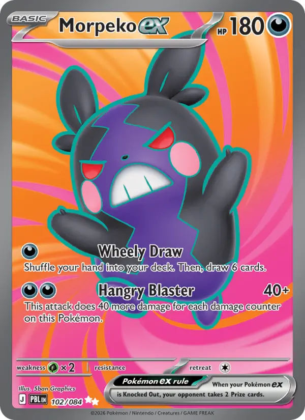 Morpeko ex Pokémon card