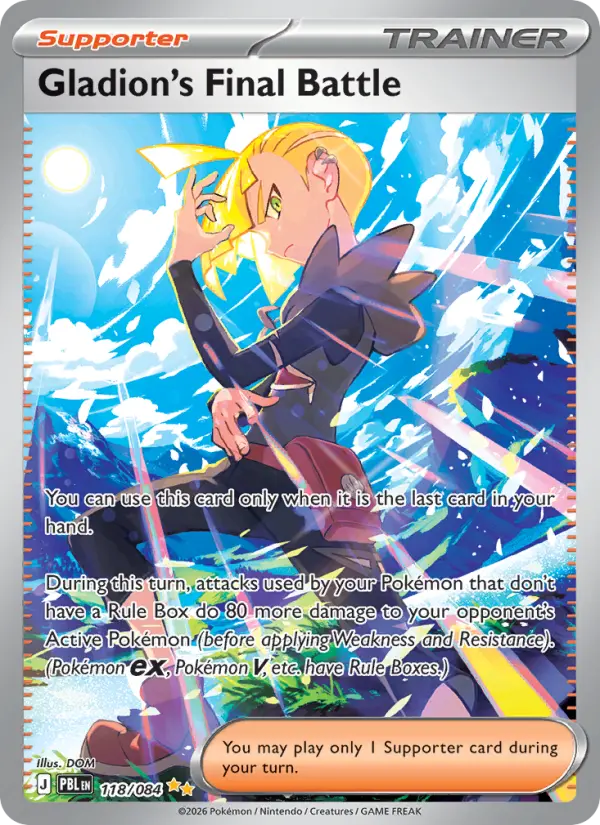 Gladion's Final Battle Pokémon card