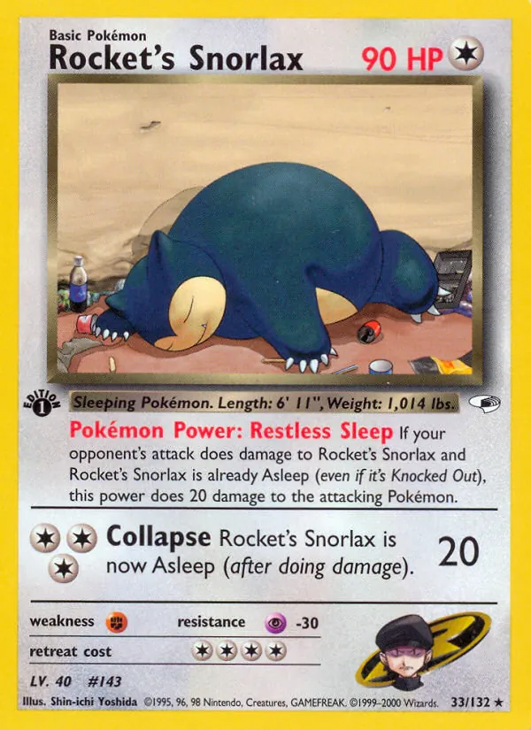Rocket's Snorlax card