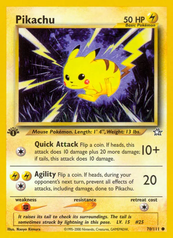Pikachu card