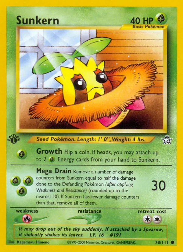 Sunkern card