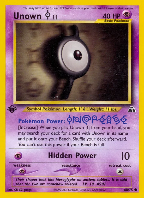 Unown [I] card