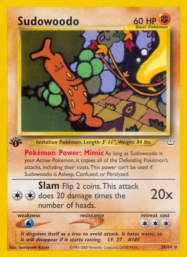 Sudowoodo card