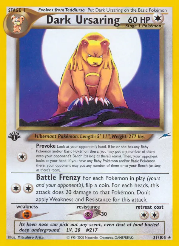 Dark Ursaring card