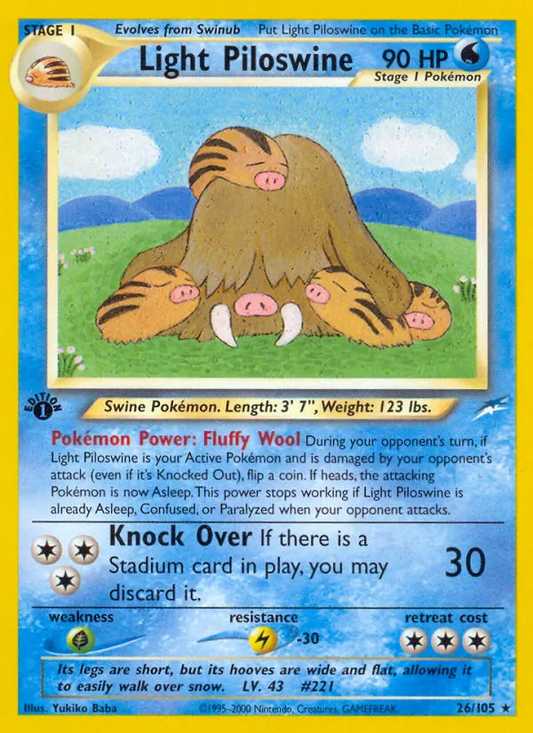 Light Piloswine card