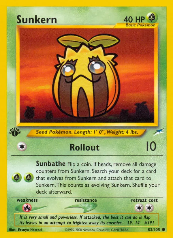 Sunkern card