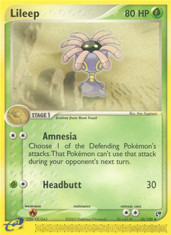 Lileep card