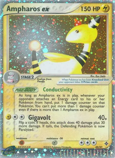 Ampharos ex card