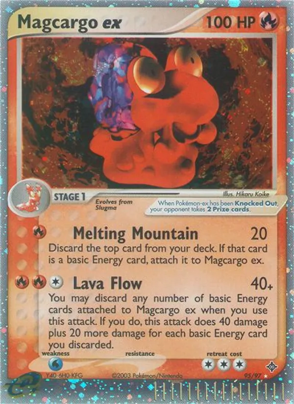 Magcargo ex card