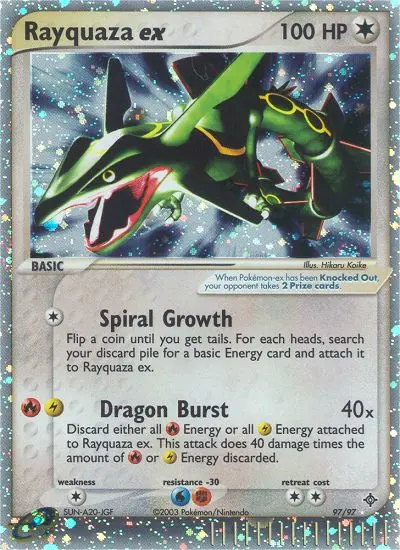 Rayquaza ex card