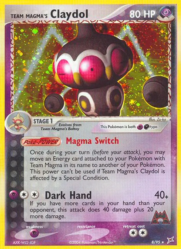 Team Magma's Claydol card