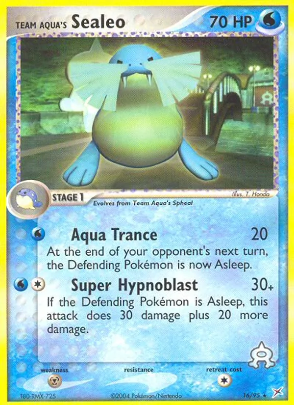Team Aqua's Sealeo card