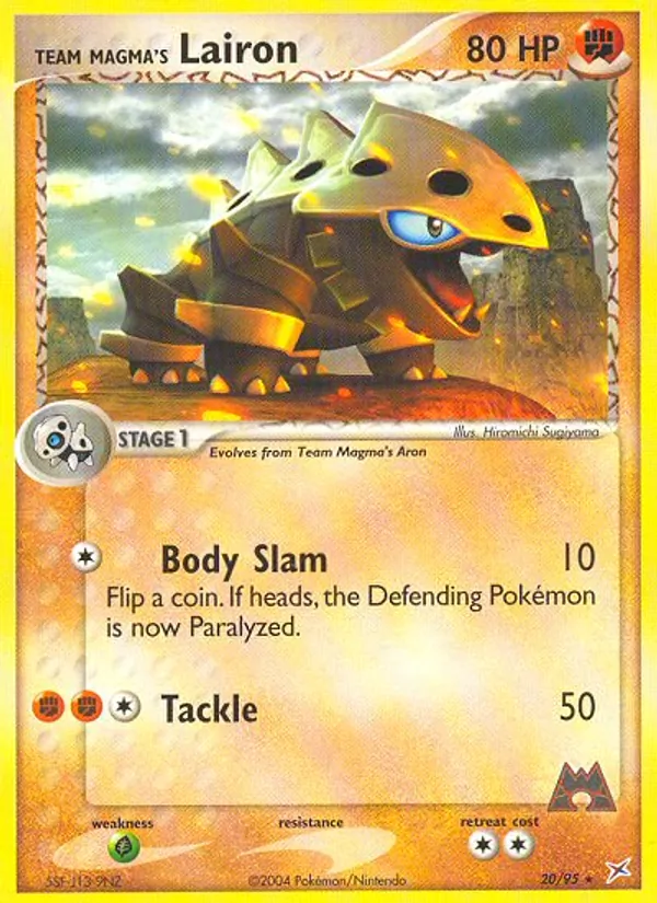 Team Magma's Lairon card