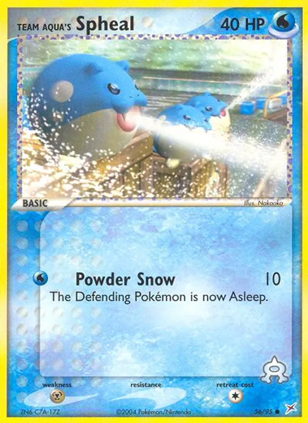 Team Aqua's Spheal card