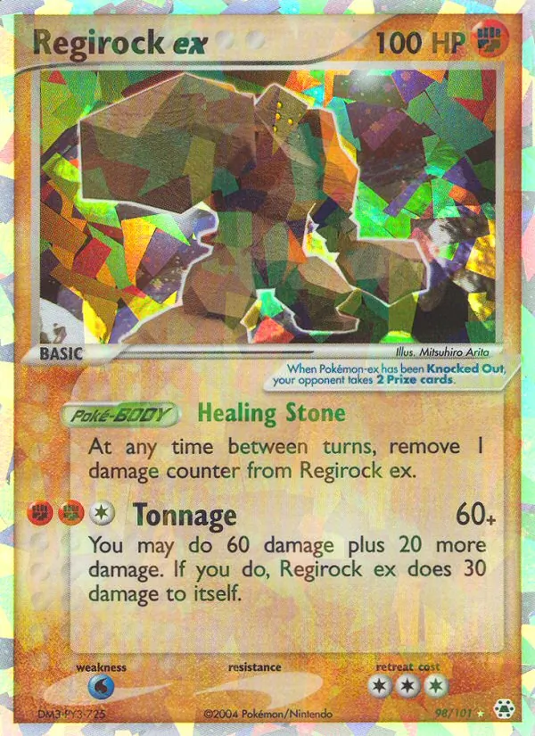 Regirock ex card