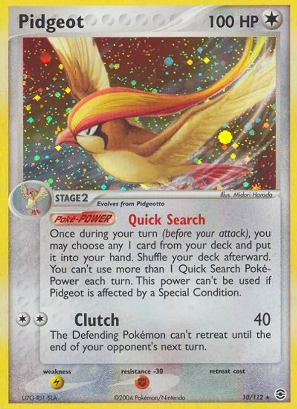 Pidgeot card