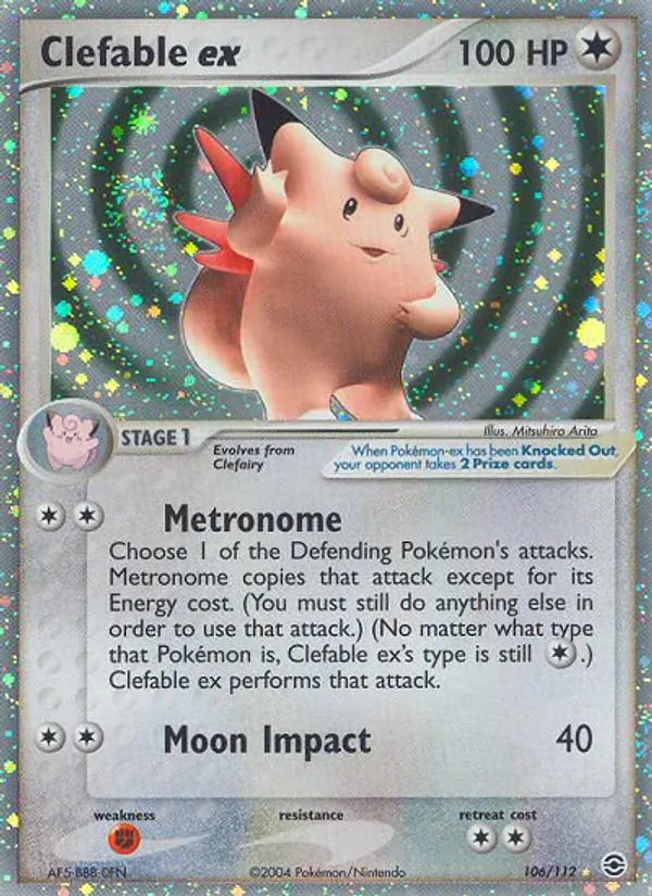 Clefable ex card