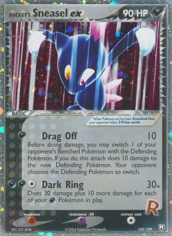 Rocket's Sneasel ex card