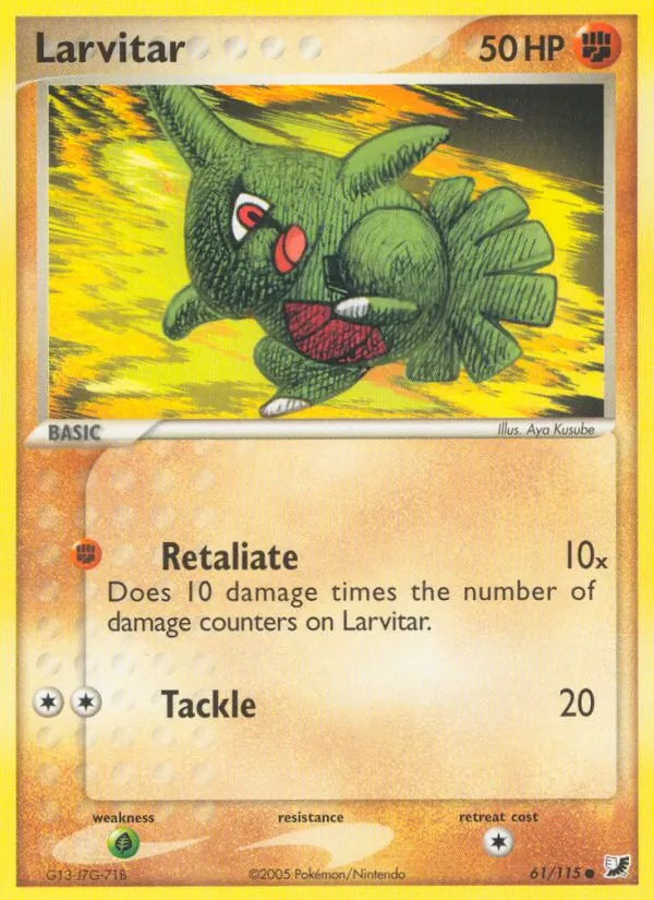 Larvitar card
