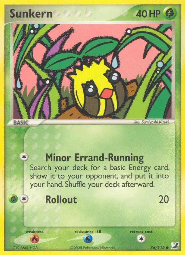 Sunkern card
