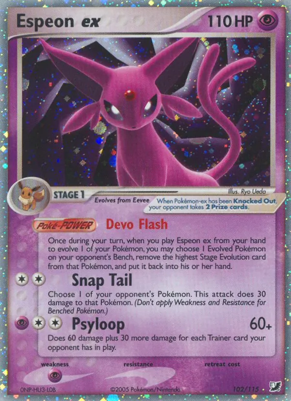 Espeon ex card