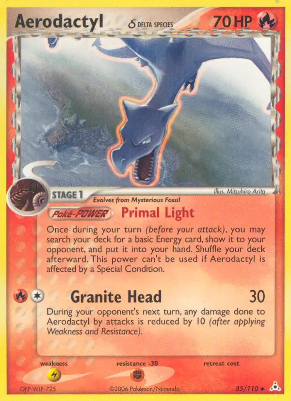 Aerodactyl δ card