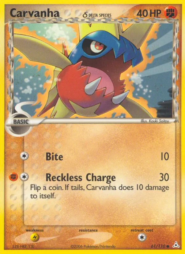 Carvanha δ card